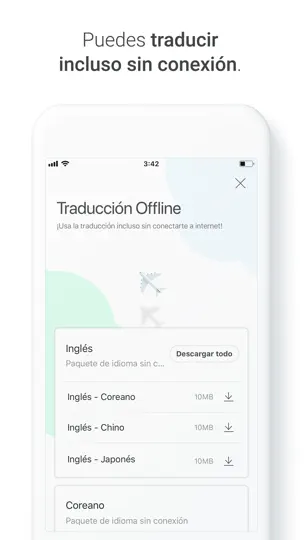 Captura de pantalla de Naver Papago - Traductor IA en iPhone 5
