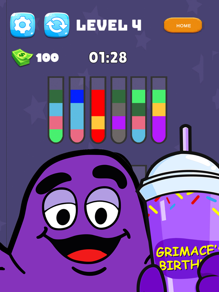 Grimace Sort shakes  Puzzle