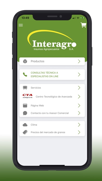 Interagro Clientes Screenshot