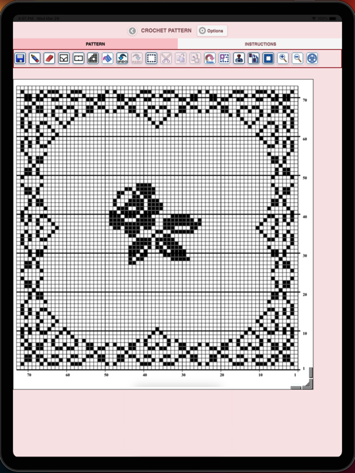 Filet Crochet Pattern Creator