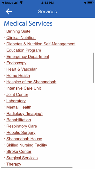 Augusta Health Screenshot