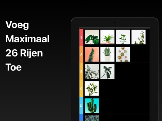 Tier List Maker: Set List Make iPad app afbeelding 9