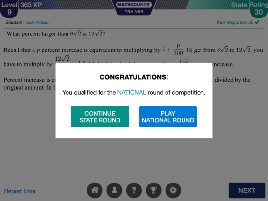 MATHCOUNTS Trainer iPad screenshot 3 - Education app