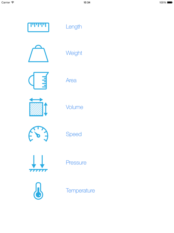 Unit Converter ( Calculator ) iPad screenshot 1 - Lifestyle app