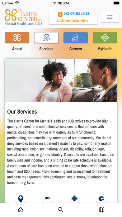 The Harris Center Screenshot