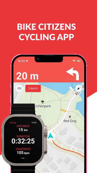 Bike Citizens Cycling App GPS Screenshot