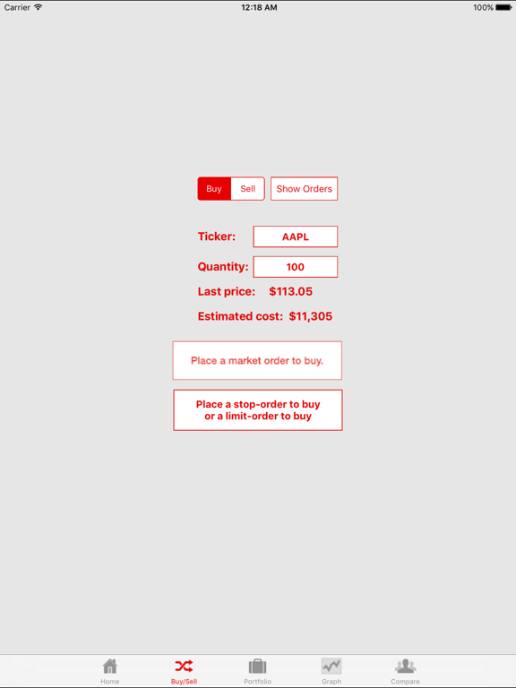 Beat the Stock Market iPad screenshot