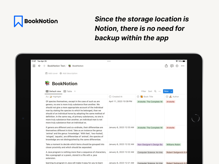 Reading memo｜Book Notion