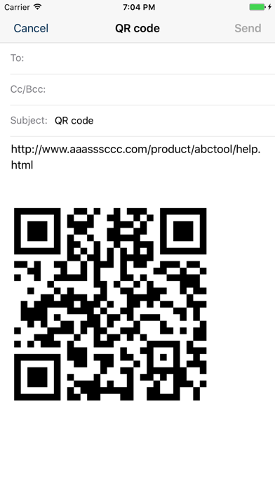 QR code generator: QROX Screenshot