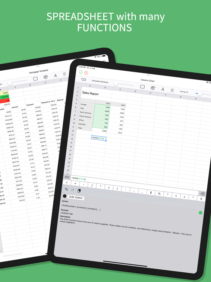 The Spreadsheet App.