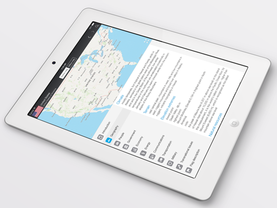 World Factbook & Atlas HD iPad app afbeelding 4