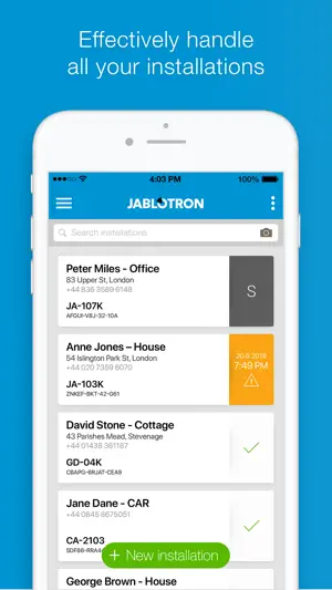Jablotron MyCOMPANY screenshot 1