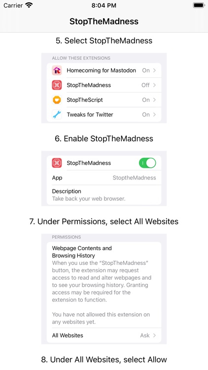 StopTheMadness Mobile screenshot-9