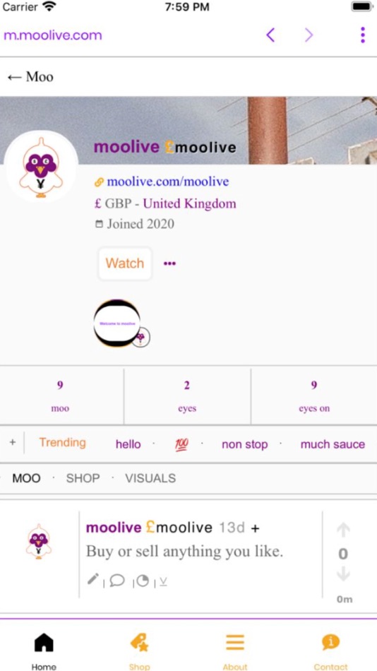 #2. Moolive (iOS) 由: Christopher Nelson
