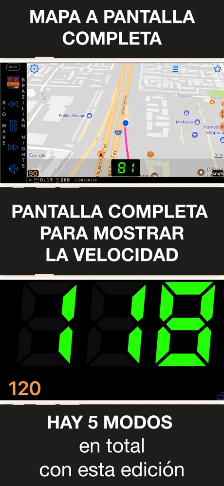Velocímetro 55 Start. GPS, HUD
