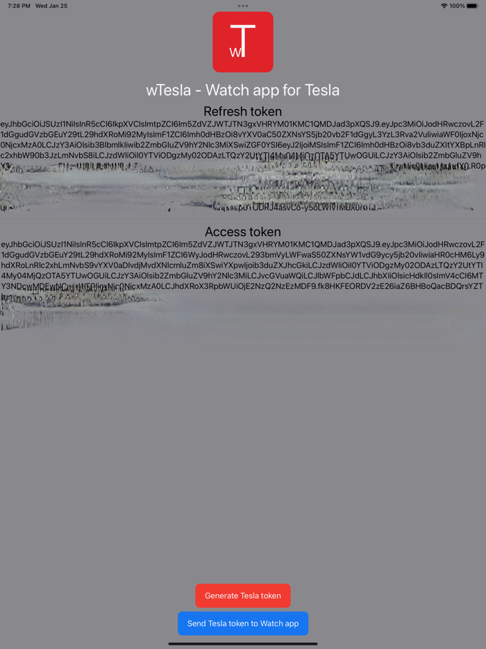 wTesla - Watch app for Tesla