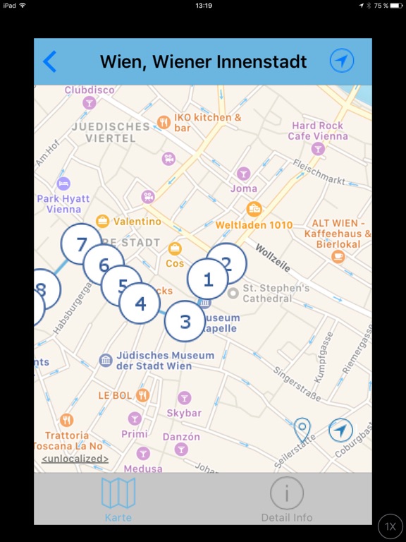 Screenshot #6 pour City Listening GPS Audio Guide