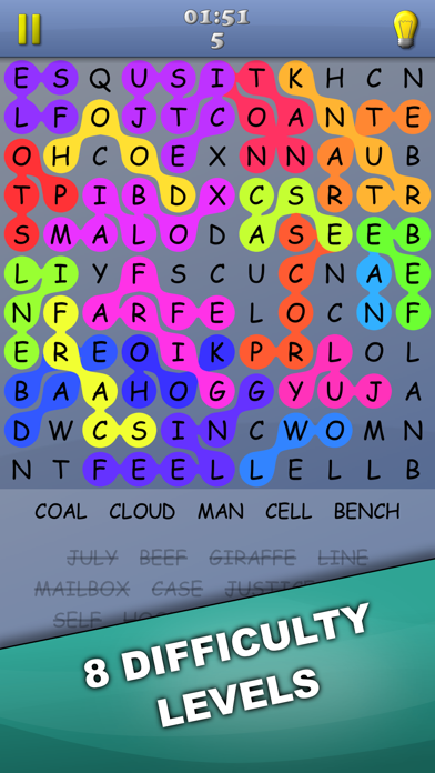 Word Search - Find the Wordsのおすすめ画像2