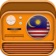 Live Malaysia Radio Stations app icon - Music app for iPhone