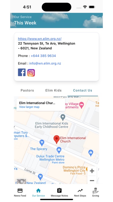 ELIM Wellington Screenshot