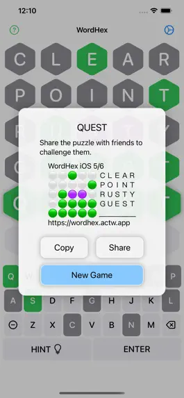 Game screenshot WordHex: 1 Secret, 6 Guesses hack