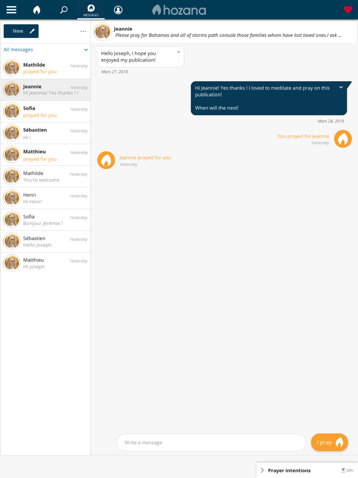 Hozana - Christian prayer