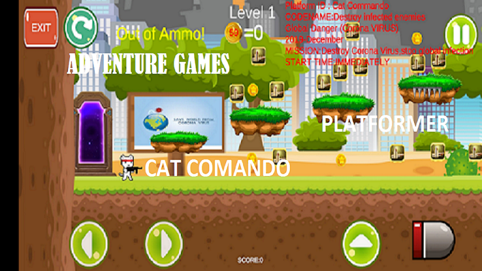 #1. Free Shooter 2D: Cat Commandos (iOS) 由: SSP Games