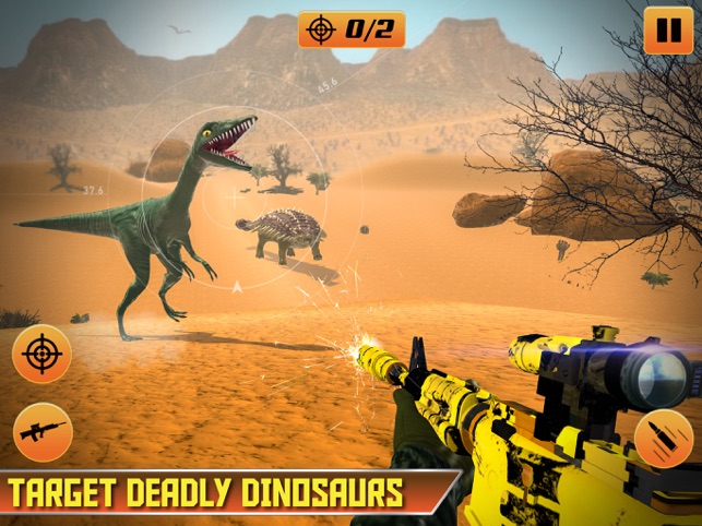 Jogo arma caça a dinossauros versão móvel andróide iOS apk baixar