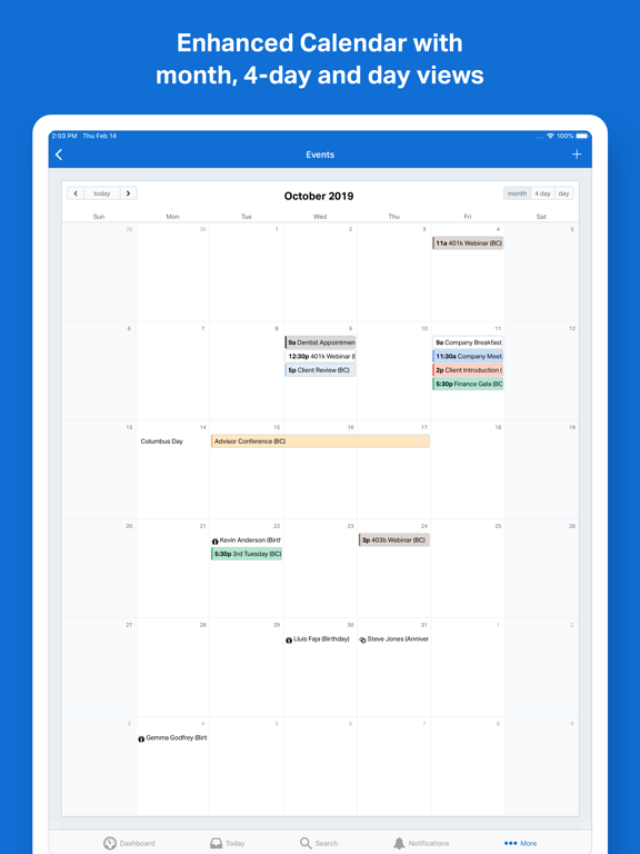 Wealthbox iPad screenshot 4 - Business app