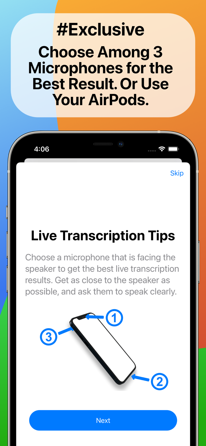 MiniSpeech Live Transcribe