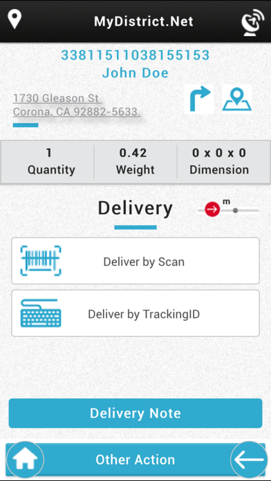 MyDistrict.Net Delivery App Screenshot
