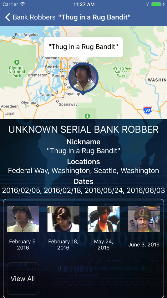 #2. FBI Bank Robbers (iOS) Podle: Federal Bureau of Investigation