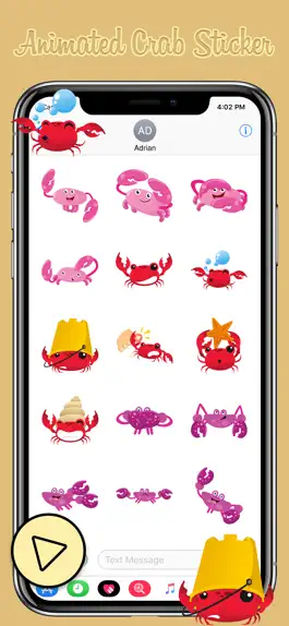 Game screenshot Animated Crab Emoji apk