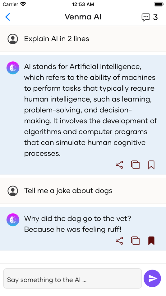 #5. VenmaAI (iOS) Bởi: Hazem Mostafa