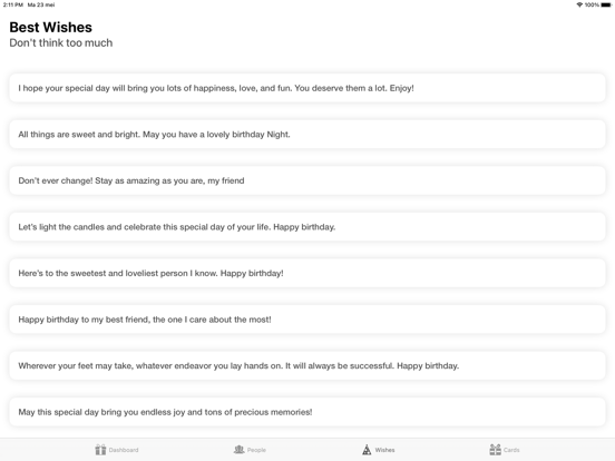 Birthdays app iPad app afbeelding 6