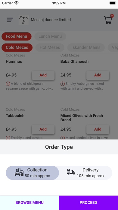 Mazaj Restaurant Screenshot