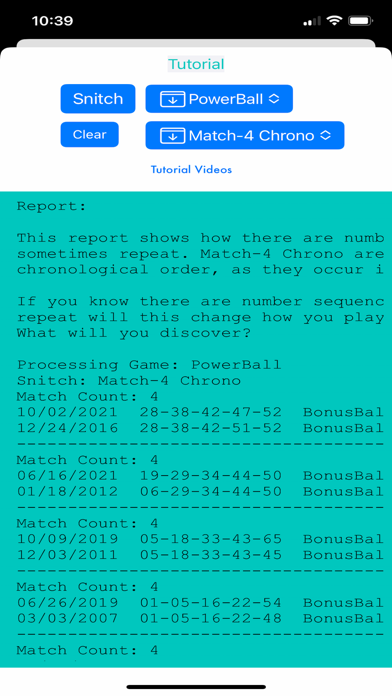 Lottery Snitch Screenshot