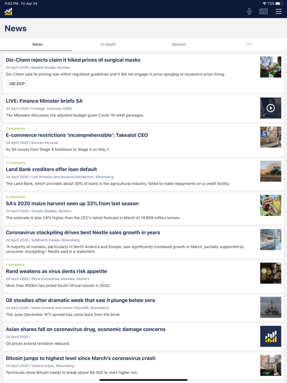 Screenshot #5 pour Moneyweb News