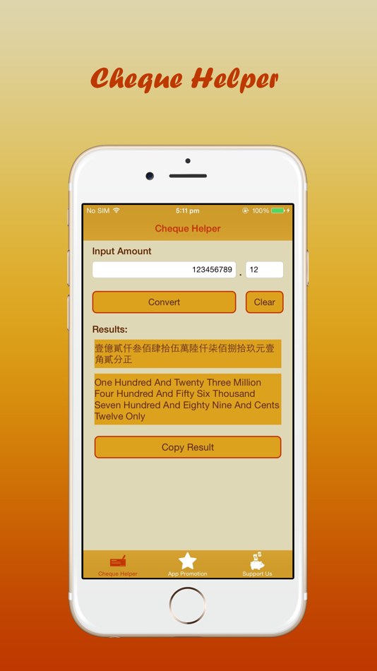 #1. Cheque Helper (iOS) By: IGEARS TECHNOLOGY LTD
