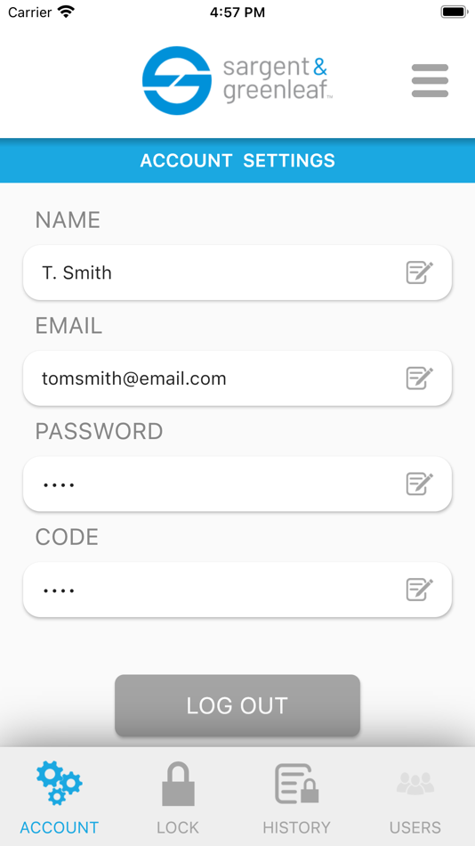 #2. I-Series Keypad Control (iOS) Podle: Sargent and Greenleaf