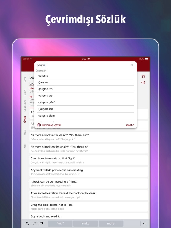 Screenshot #5 pour Çeviri +: Tercüme Sesli Sözlük