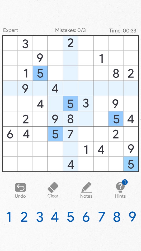 #1. Sudoku Classic Brain Puzzle (iOS) Podle: TOKYO KYOKUJOY LLC