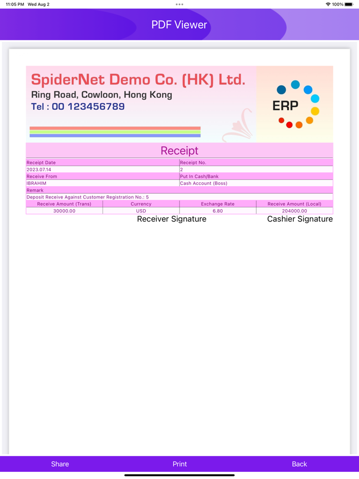 SpiderNet Online ERP System