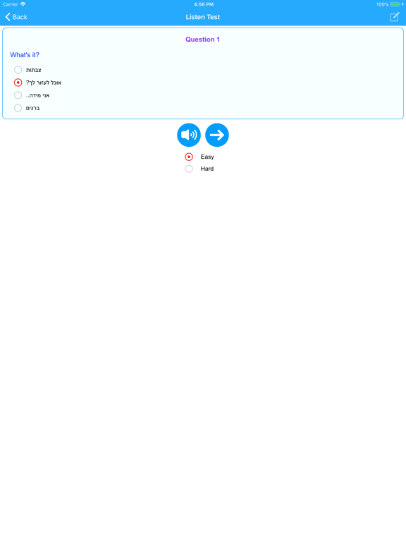 Learn Hebrew Language Offline iPad screenshot 5 - Education app