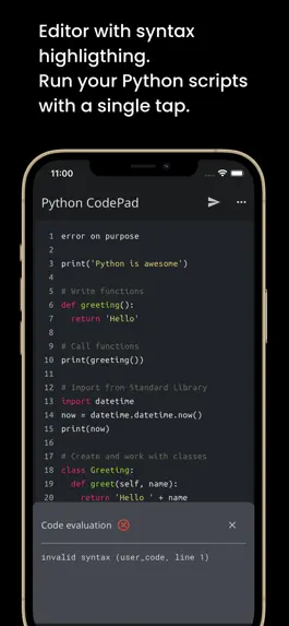 Game screenshot Python CodePad - Coding Editor apk