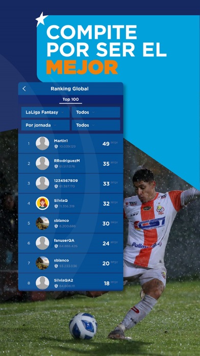 Fantasy Movistar Chile Screenshot