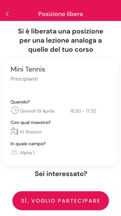 Tennis Padel Planner App Screenshot