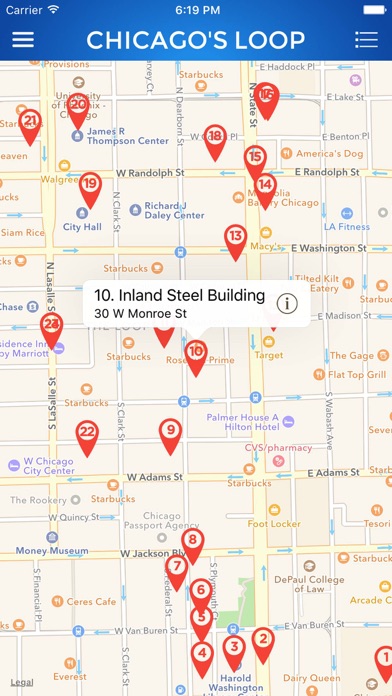 Chicago Loop Walking Tour Screenshot