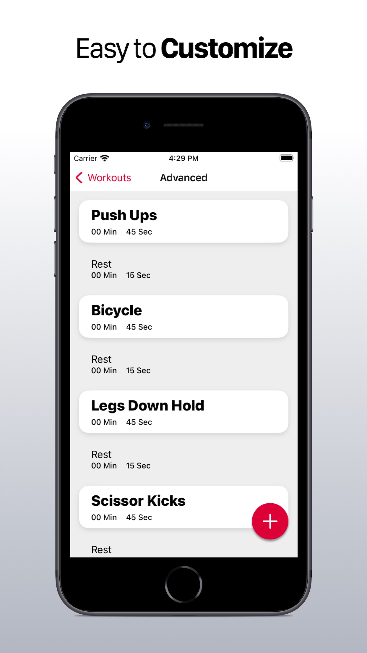 Screenshot do app Better Workout: Interval Timer