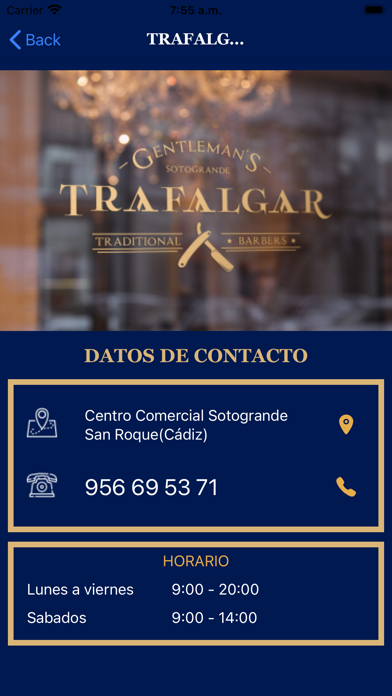 Trafalgar Barber Sotogrande Screenshot